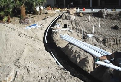swimming pool construction plumbing
